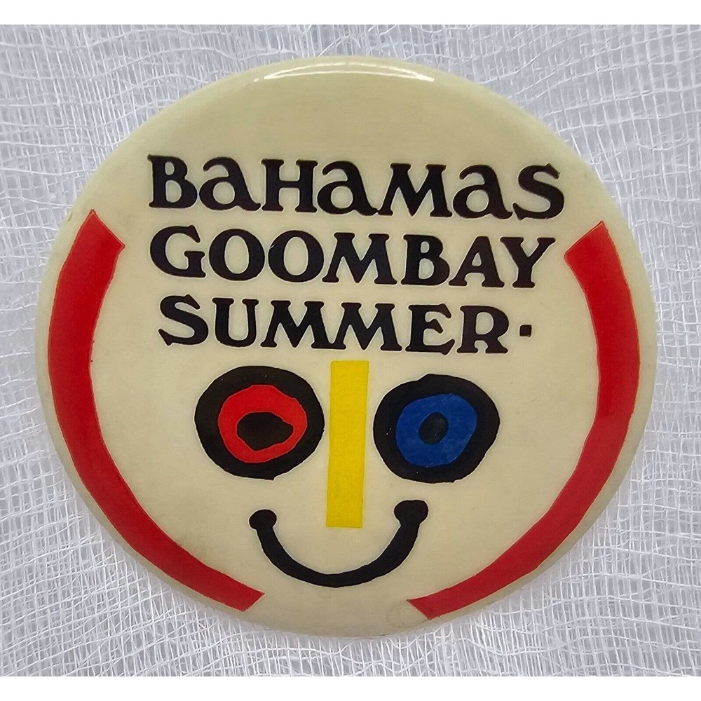 VTG Pin "Bahamas Goombay Summer" White Red Yellow Blue